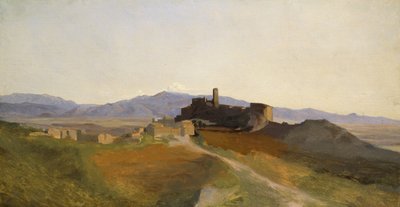 Vista de Olevano de Jean Baptiste Camille Corot
